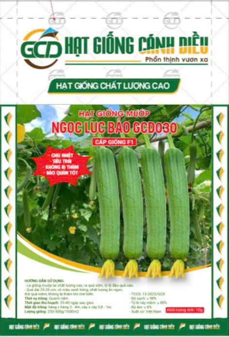 Hạt giống Mướp Ngọc Lục Bảo GCD 030